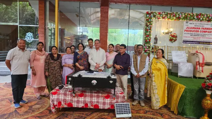 Rudra Solar Energy solar dryer installation in Himachal Pradesh, India