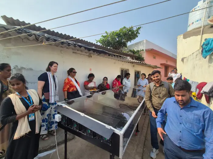 Rudra Solar Energy solar dryer installation in Karnataka, India