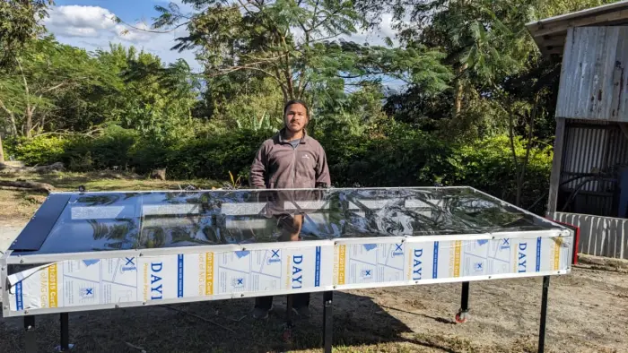 Rudra Solar Energy solar dryer installation in Karnataka, India