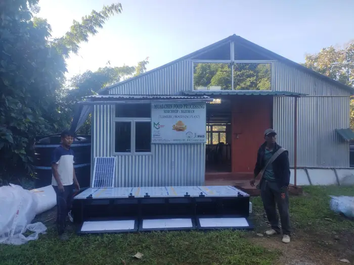 Rudra Solar Energy solar dryer installation in Karnataka, India