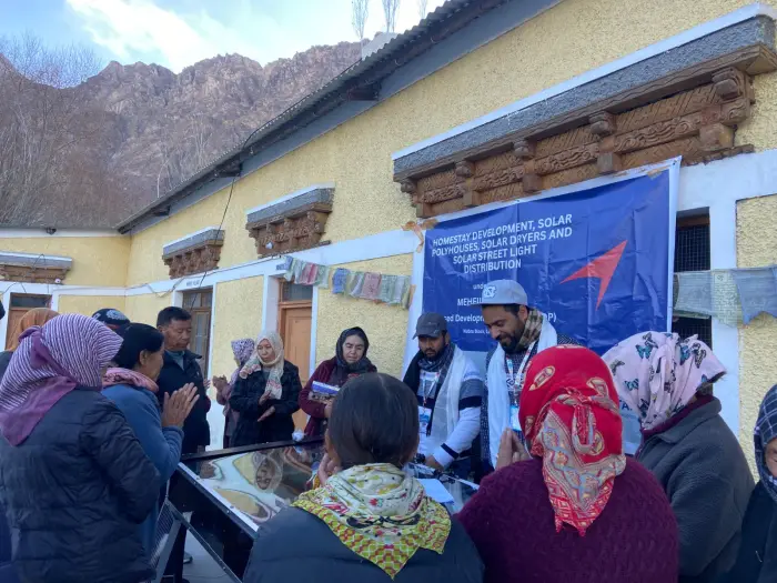 Rudra Solar Energy solar dryer installation in Ladakh, India