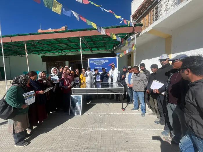 Rudra Solar Energy solar dryer installation in Ladakh, India