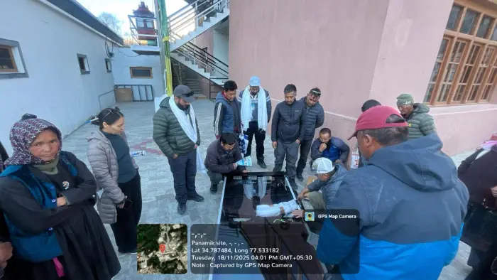 Rudra Solar Energy solar dryer installation in Ladakh, India
