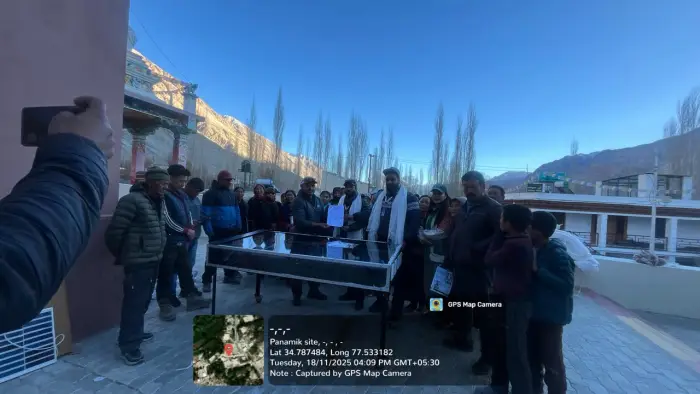 Rudra Solar Energy solar dryer installation in Ladakh, India