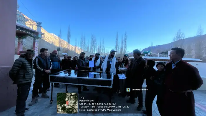 Rudra Solar Energy solar dryer installation in Ladakh, India