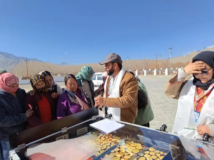 Rudra Solar Energy solar dryer installation in Ladakh, India