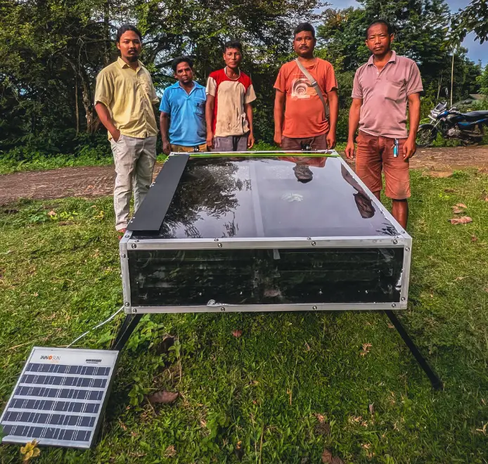 Rudra Solar Energy solar dryer installation in Ladakh, India