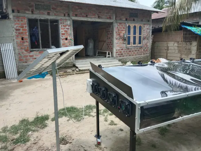 Rudra Solar Energy solar dryer installation in Meghalaya, India