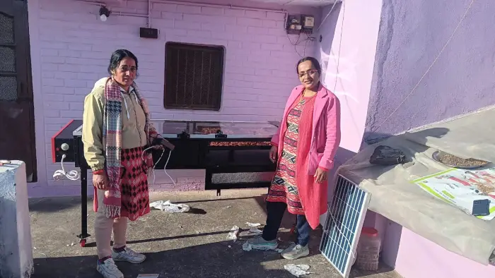 Rudra Solar Energy solar dryer installation in Uttarakhand, India