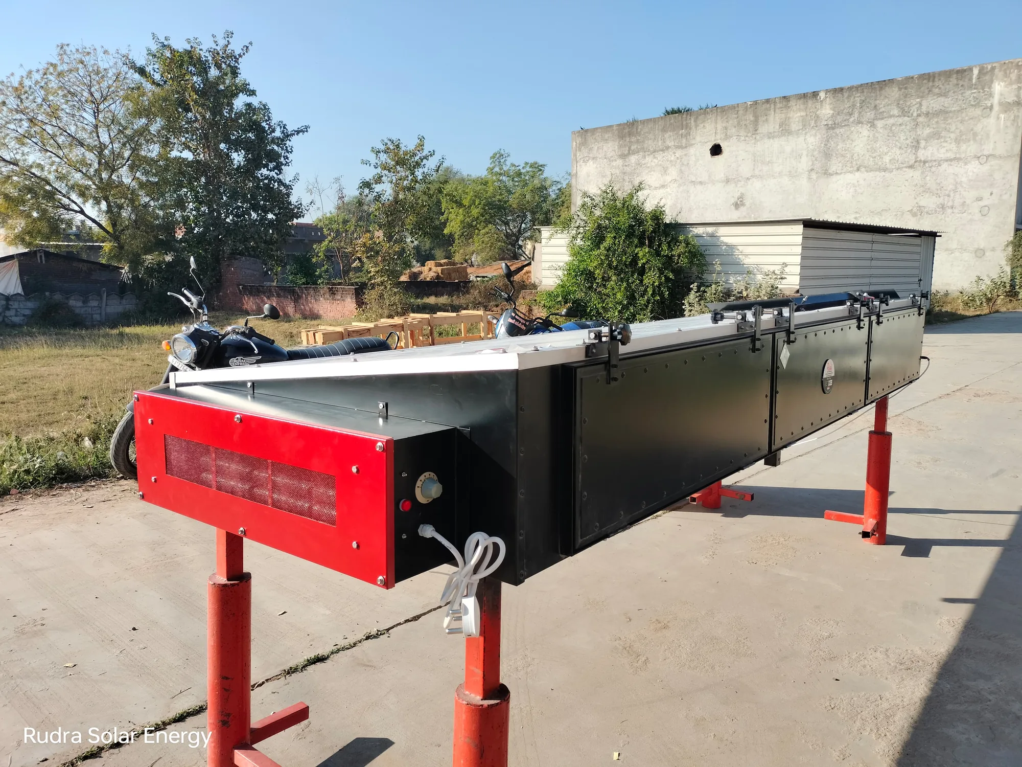 Industrial-scale solar dryers