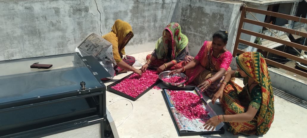 Solar Flower Dryer