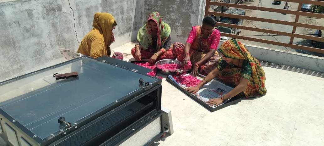 Solar Flower Dryer